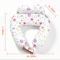 Coussin d'allaitement gonflable en forme de U pour bébé Portabuddy - Matériel TPU portable manuel, 0-12 mois, capacité de charge de 50 kg, multifonction