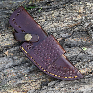 Custom OEM Hand Stitched High Quality Closure Leather Modern Knife Holster <b>Belt</b> Loop Hunting Camping Tactical EDC Low MOQ - Product Image 5