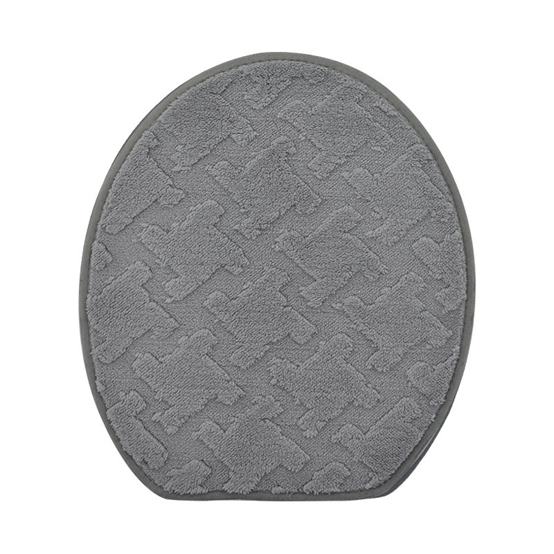 Coperchio in cashmere jacquard grigio chiaro