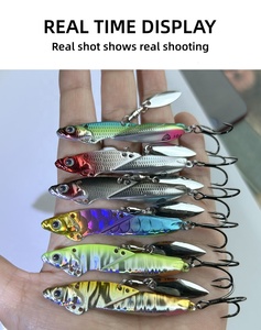 Offre Spéciale 8g 16g 21g 3D yeux réalistes pêche en métal jigging appât vibrant cuillère naufrage métal VIB leurre de pêche pour <span class=keywords><strong>perche</strong></span> - Product Image 5