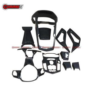 Pièces de Modification de voiture en Fiber de carbone sec, panneau de commande, couvercle de <span class=keywords><strong>Console</strong></span>, <span class=keywords><strong>climatiseur</strong></span> pour lamaco avenentador LP700 - Product Image 5