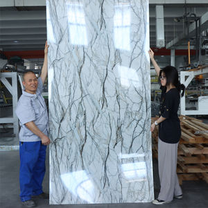 高光泽2毫米 ~ 5毫米4*8英尺1220x2440mm毫米防水聚氯乙烯大理石板紫外大理石板3D聚氯乙烯墙板 - Product Image 1