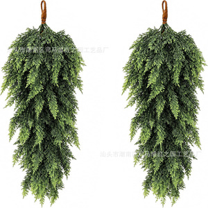 Guirlande artificielle de cèdre rouge et verte double, 180 cm, pour décoration intérieure et extérieure suspendue - Product Image 1