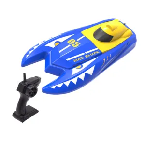 H128ミニボート2.4Ghz4CHスピードボート1: 47スケールリモートレーシングボート屋内および屋外RCスピードボート子供用おもちゃ用