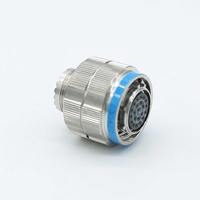 Connecteur circulaire HengYu série XC158 XC15827T32K1P40 & XC15827F32Z1P40 à 32 cœurs, fiche aviation en alliage d'aluminium vert olive pour