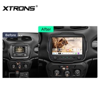 XTRONS Système de navigation stéréo Android 15 de 9 pouces 6+128 Go pour Jeep Renegade 2015-2020 QLED 4G DSP Sortie audio coaxiale BT5.4