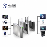 Porte battante d'entrée de sécurité professionnelle, portail automatique rapide haut de gamme, système de tourniquet piéton intelligent