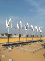 Bonne qualité Moulin À Vent 220v 1000w 3kw 5 kw Axies 48v Petit 250w Axe Vertical Helix Wind Turbine Générateur Prix