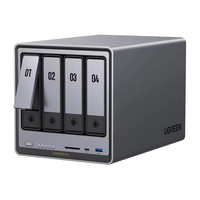UGREEN NAS DXP4800 Pro, NAS de Escritorio de 4 Bahías, CPU Intel I3-1315U de 6 Núcleos, 8GB de RAM DDR5, 2.5GbE, M.2 NVMe, 4K HDMI, Almacenamiento Conectado a la Red