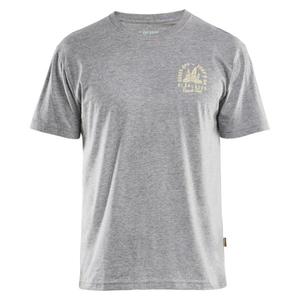 Blaklader-เสื้อยืด941910439000เมตรเสื้อยืด7330509946879พิมพ์ลาย Grey Melange-EAN และเสื้อโปโล - Product Image 1