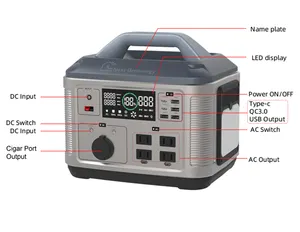 NextGreenergy 700W Battery Portable Power Station Cheap Price Portable Power Supply for Outdoor Emergency, Car Charging, Home