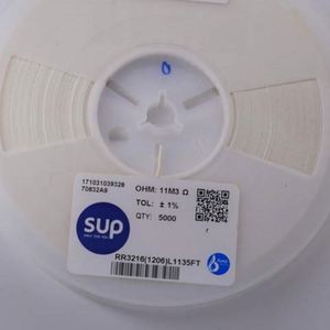 Manufacturer Direct RR3216 1206L1135FT 1206 3216 Resistors Chip Resistors SMD Resistors 11.3Mohm 1% 1/4W Thick Film Resistor - Product Image 1