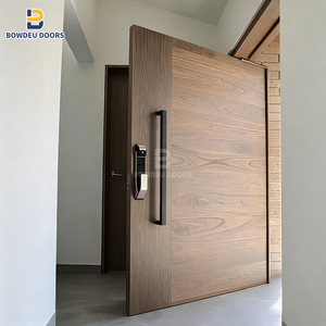 Özel Tasarım Alüminyum Lüks Villa, Konut, Otel Girişi, Ticari Dış Mekan Projesi için Modern Büyük Boy Pivot Kapı - Product Image 2