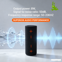 Altavoz Inalámbrico Portátil 2 en 1 Desmontable HM843 con Luz RGB, Bajos Potentes, para Exteriores y Escritorio, Caja de Sonido de Regalo, Venta al por Mayor