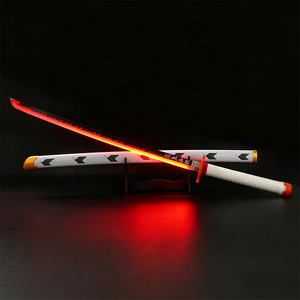 Katana de <span class=keywords><strong>Kanao</strong></span> Tsuyuri con Luz LED y Funda Blanca para <span class=keywords><strong>Cosplay</strong></span> y Exhibición - Product Image 1