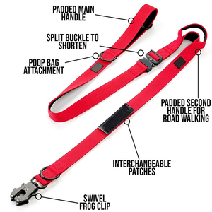 Laisse et collier pour chien de grande taille, robustes, tactiques, pour l'entraînement et la sécurité, avec boucle en métal à dégagement rapide, en nylon, vente flash - Product Image 3