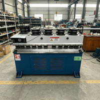 Máquina dobladora de tubos CNC de 9 rodillos de alta resistencia S09T-220, equipo hidráulico para conformado de tubos de acero con control PLC