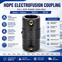 Raccords électrofusion HDPE 32 mm SDR7.4 PN25, coupleur PE, raccord électrofusion en plastique, accouplement rapide