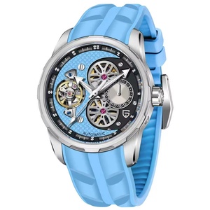 Reloj de Pulsera Mecánico con Tourbillon y Esqueleto para Hombre PAGANI DESIGN PD-YS022, Reloj Automático para Hombre con Correa de Caucho Fluorado - Product Image 1