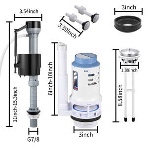 Các loại nhà vệ sinh tuôn ra cơ chế Bộ dụng cụ nhà vệ sinh tuôn ra phụ kiện nhà vệ sinh Phễu thoát nước Làm đầy van - Product Image 2