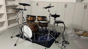 Factory custom OEM electronic <b>drum</b> kits in various styles and colors, consisting of 5 <b>drums</b>, 2 cymbals, 3 cymbals, and 4 cymbals - Product Image 3