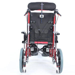 Sillas de ruedas baratas ajustables plegables ligeras portátiles de China para fabricantes de sillas de ruedas de niños con parálisis cerebral - Product Image 4