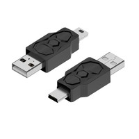 Adaptateur USB vers Micro USB, convertisseur USB 2.0 mâle vers Micro femelle pour téléphone, tablette, PS4, ordinateur portable, LED, alliage d'aluminium