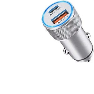 Dual PD Car Charger 20W USB C Fast Charging Aluminum Alloy For Mobile Phones - Product Image 5