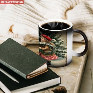 Taza que Cambia de Color, Negra Esmerilada, 11oz, Cerámica, para Impresión, para Fiestas y Vajilla - Product Image 3