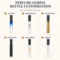 Flacon de parfum français personnalisable de qualité supérieure, flacon d'échantillon de parfum durable, flacon de parfum miniature de luxe à fine brume
