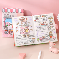 Kawai-Libreta 3D de dibujos animados para niñas, libreta de bolsillo con diseño de personajes, ideal para regalo, gran oferta