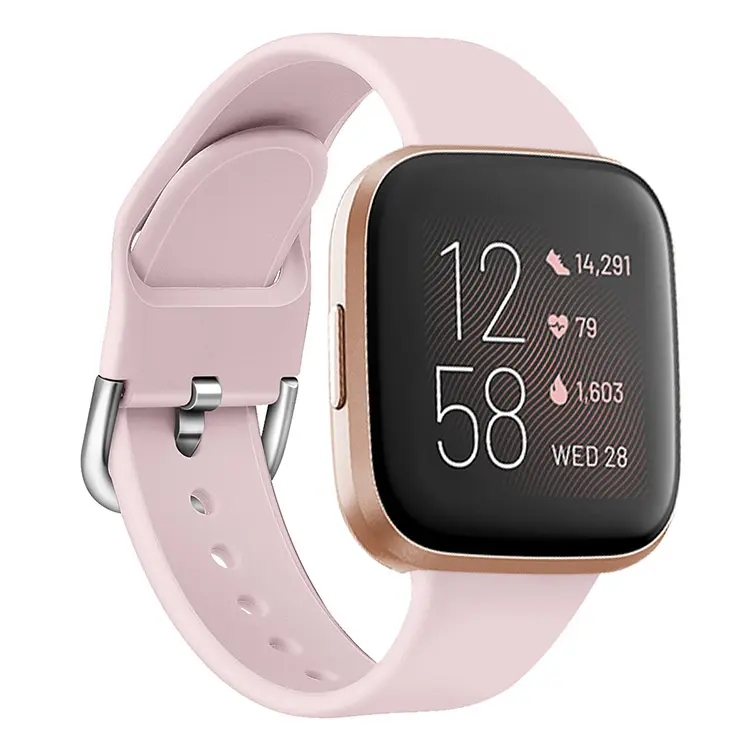 Adepoy-Correa de silicona Flexible para reloj Fitbit Versa, accesorio de pulsera resistente al agua V-S006