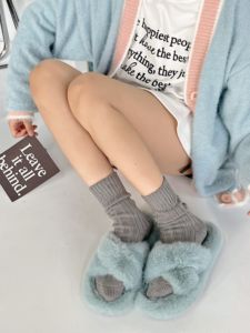 <strong>Manufacturer</strong> Wholesale <strong>Custom</strong> Double Needle Thick Thread Combed Cotton Retro Knitted Cotton <strong>Socks</strong> Crew Long <strong>Socks</strong> - Product Image 4