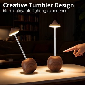 Moderno Tumbler Design peso altezza regolabile RGB <span class=keywords><strong>lampada</strong></span> da tavolo USB ricaricabile Touch luci notturne camera da letto <span class=keywords><strong>lampada</strong></span> da tavolo <span class=keywords><strong>LED</strong></span> comodino - Product Image 3