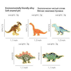 Ensemble d'animaux Dinosaure Monster Series Set <span class=keywords><strong>Hundred</strong></span> Set Brooches Metal Badge Clothing Accessories Wholesale - Product Image 6