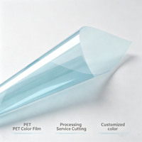 Rouleau de film coloré PET, film transparent coloré souple, résistant aux UV/à la chaleur, imprimable, haute adhérence de l'encre, motifs vibrants, blister de vente au détail