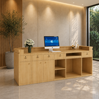 Bureau d'accueil empilable de style chinois en forme de montagne, idéal pour les galeries d'art, les hôtels, les gîtes, les auberges de jeunesse, personnalisable