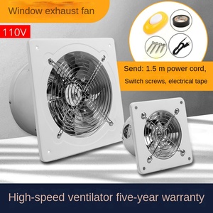 Ev kullanımı için elektrik 110v egzoz fanı paslanmaz çelik bıçaklar 4-12 inç pencere vantilatör ile ODM desteklenen - Product Image 2