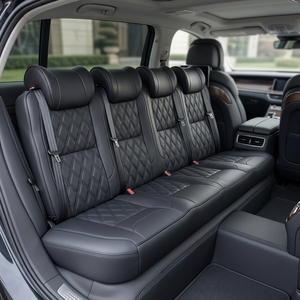Sedile a panca personalizzato in pelle nera di lusso per 4 persone con design ergonomico e alta comodità per furgone Sprinter - Product Image 3