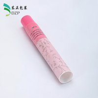 Tube cosmétique pour baume à lèvres 19 mm en PE avec bouchon à vis, surface brillante, impression de logo personnalisée pour crème pour les yeux, fard à paupières, rouge à lèvres, sérum