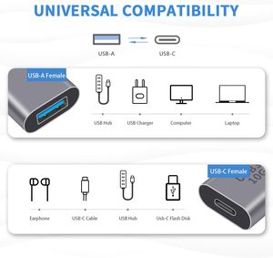 Chất Lượng Tốt <span class=keywords><strong>USB</strong></span> A Để Loại C <span class=keywords><strong>Adapter</strong></span> HD Âm Thanh 10Gbps Chuyển Đổi Flash Sạc Kết Nối Cho Video Đĩa Cứng Truyền Dữ Liệu - Product Image 6