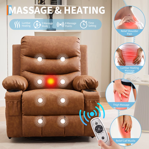 Canapé inclinable en tissu confortable, une place, pour salon, multifonctionnel, avec poches, <span class=keywords><strong>fauteuil</strong></span> inclinable extensible - Product Image 2