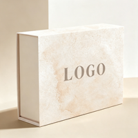 Boîte en carton rigide de luxe avec logo personnalisé, grande fermeture magnétique, emballage cadeau en papier, processus d'embossage à fermeture magnétique