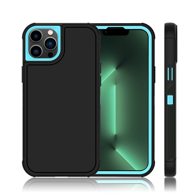 IVYMAX Defender Combo Case Phone Cover Case for Ip14 Series Anti-drop Cover Triple Defense Fingerprint-proof With Holsters