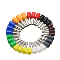 Embout tubulaire multicolore série E en nylon isolé pour câble en cuivre, embout à sertir, embout de câble, cosses de câble