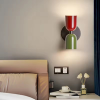 Applique Murale Nordique LED Macaron Minimaliste pour Chambre, Chevet, Salon, Bureau, Couloir – Luminaire Décoratif Intérieur pour la Maison (Dropshipping)