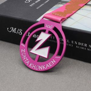 Medalla de aleación de zinc con cordón Diseñe su propio maratón deportivo de alta calidad - Product Image 5