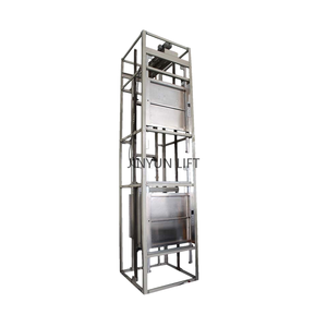 2 paradas 150Kg 250kg Hotel restaurante usado mejor comida económica montacargas mecánicos usados elevadores para la venta con cabina de 600*600mm - Product Image 1