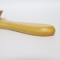 Brosse à cheveux en bambou pour hommes, cheveux courts, picots en bois naturel, antistatique, massage doux du cuir chevelu, peigne, outil de coiffage
