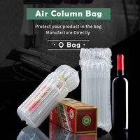 Film protecteur pour bouteille de vin, film protecteur à colonnes d'air, emballage gonflable avec résistance aux chocs pour la protection pendant le transport